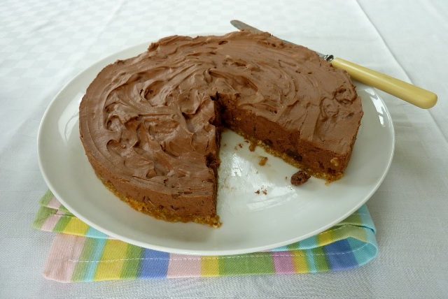 boozy chocolate cheesecake